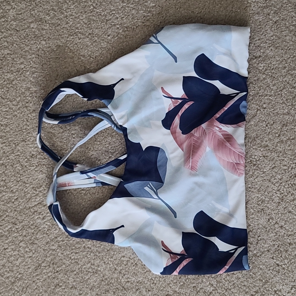 Senita Lattice Back Sports Bra size M